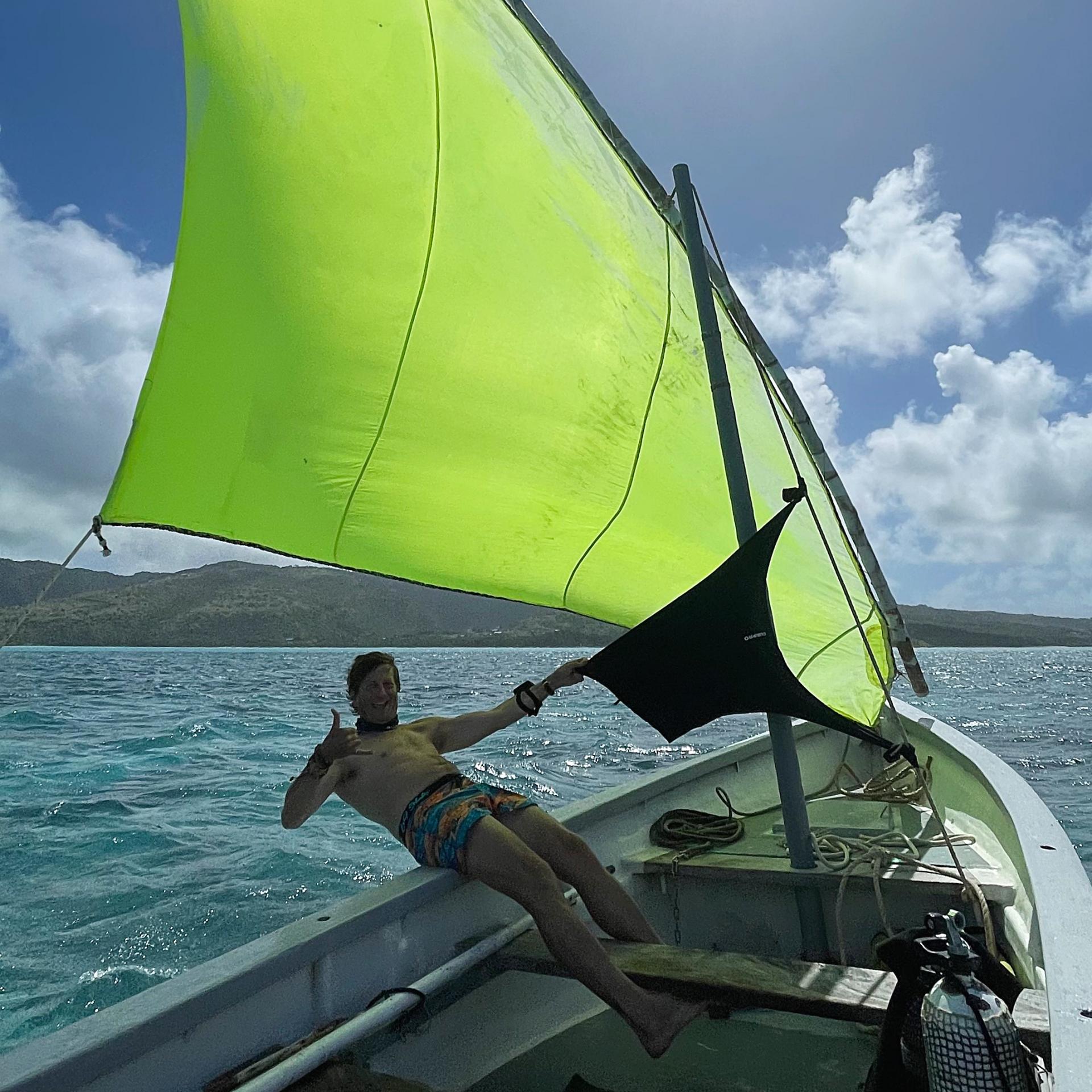 Retour en voile Bouba Diving